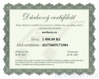 Elektronick drkov poukaz NewBerry.cz na nkup zbo v hodnot 1000 K
