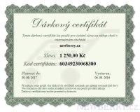 Elektronick drkov poukaz NewBerry.cz na nkup zbo v hodnot 1250 K
